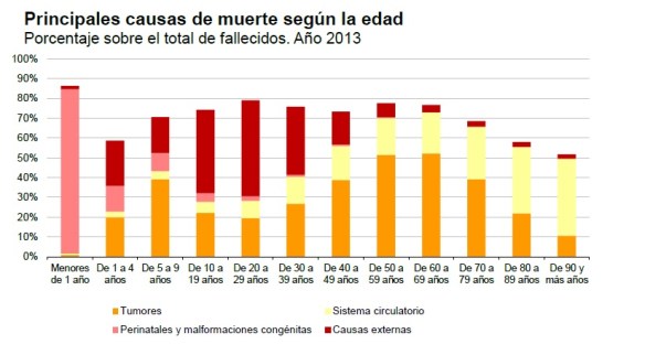 gráfico muertes españa 2013